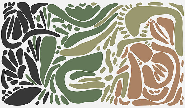 Colorful pattern of different shapes