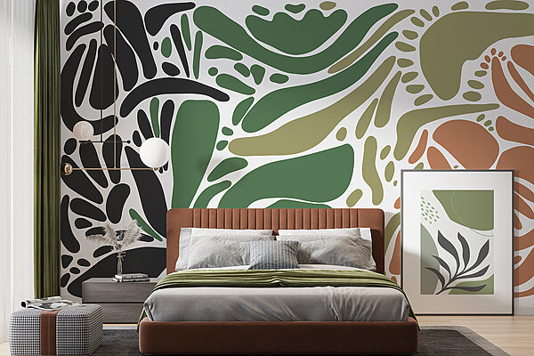 Colorful pattern of different shapes