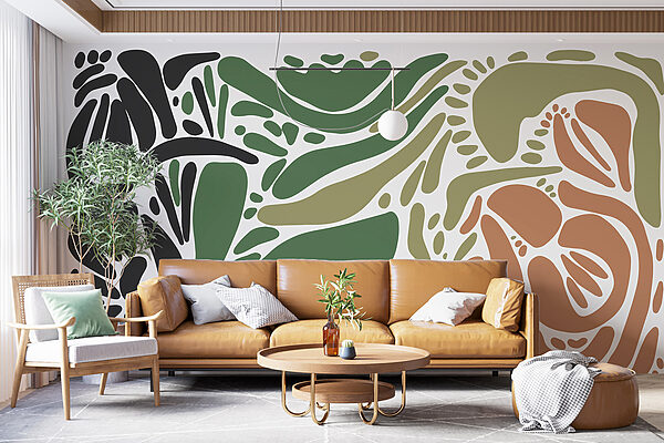 Colorful pattern of different shapes