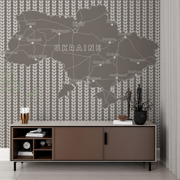 Mappa dell'Ucraina con testo bianco Mappa dell'Ucraina con testo bianco