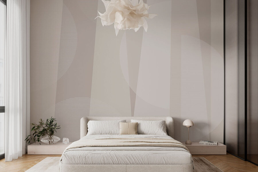 Sfondo grigio e bianco con cerchi e linee Sfondo grigio e bianco con cerchi e linee