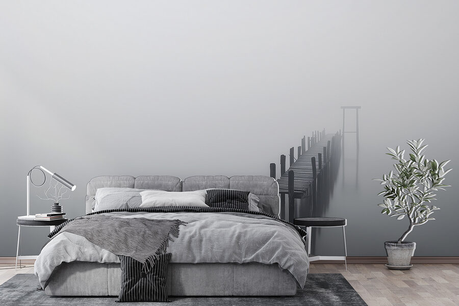 Darsena nella nebbia