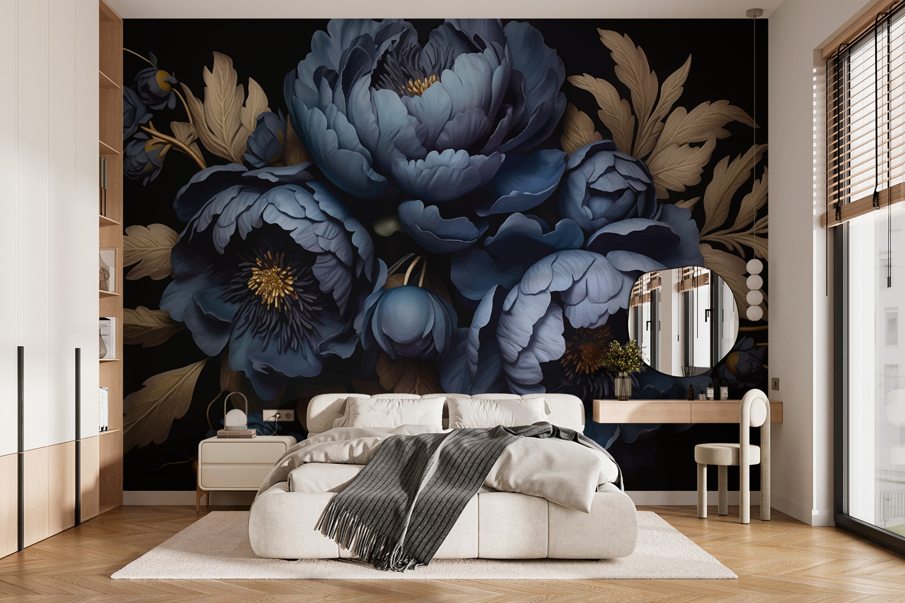 Group of blue flowers