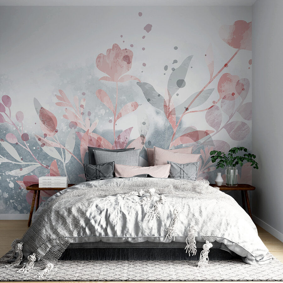 Carta Da Parati Adesiva Floreale Grigia - Vinile Impermeabile 44.5cm X 3m, Per Camera, Bagno, Cucina - Foto 5