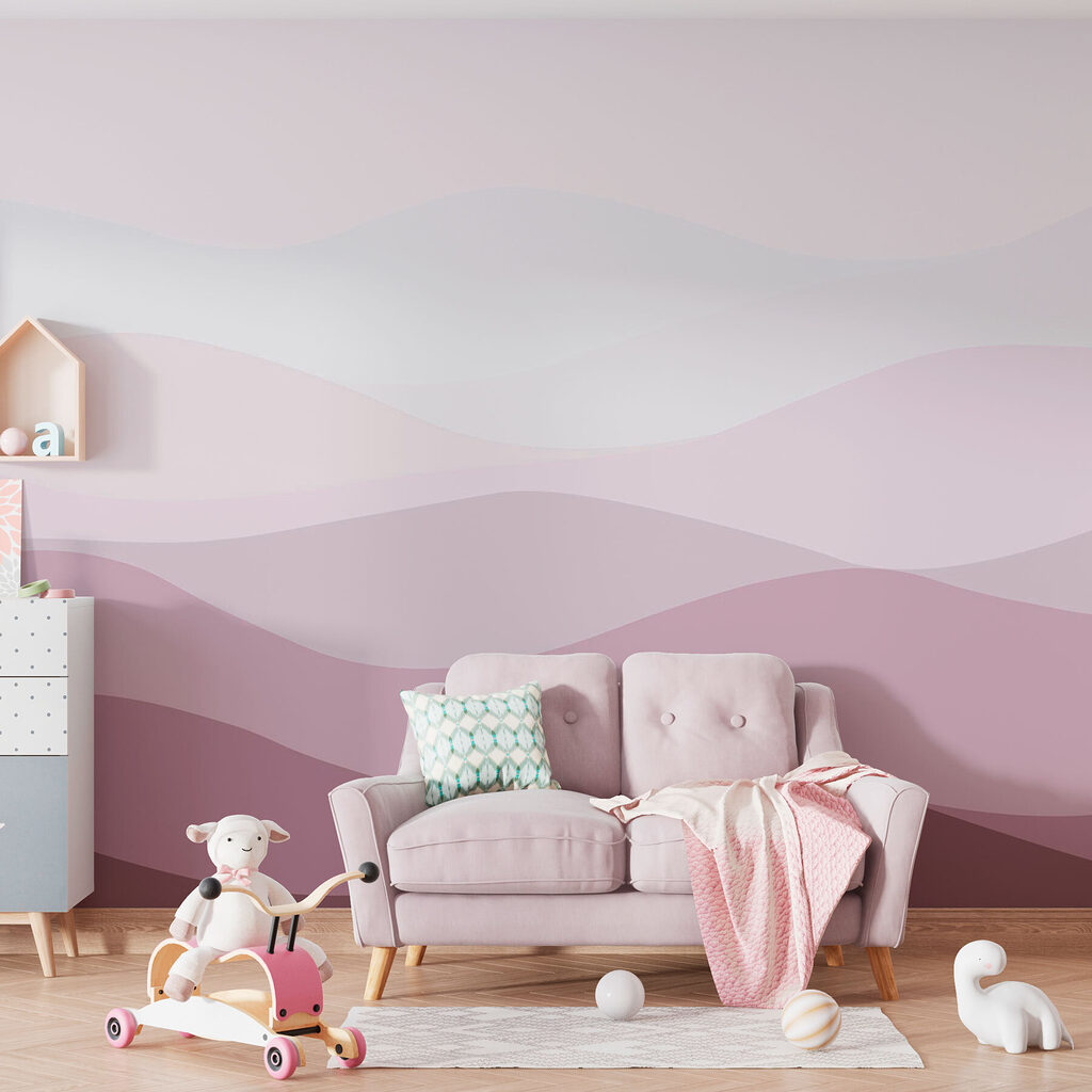 Purple and white wavy lines Purple and white wavy lines
