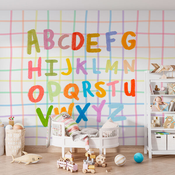 Lettere colorate su una griglia Lettere colorate su una griglia