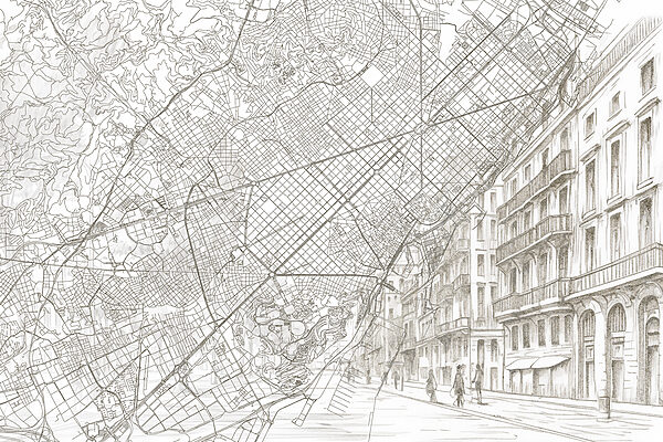 Mappa di una città Mappa di una città