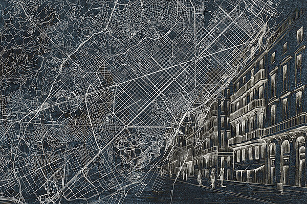 Mappa di una città Mappa di una città