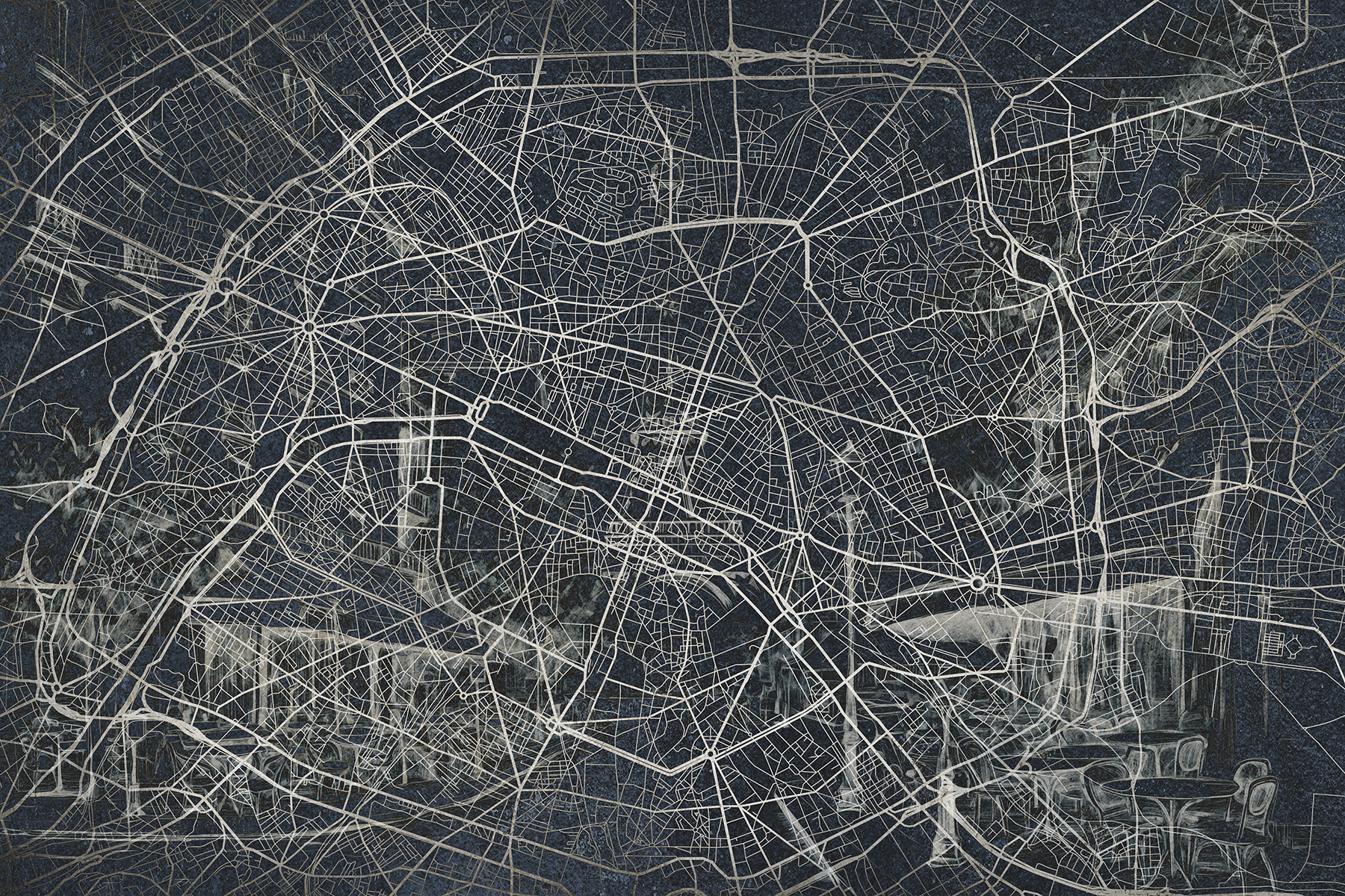 Map of a city Map of a city