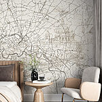Carta da parati Mappa di una città