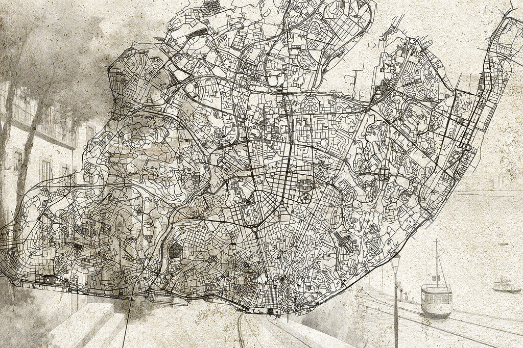 Mappa di una città Mappa di una città
