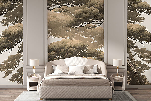 Carta da parati Carta da parati Gruppo di alberi con rami (COD: w01755)