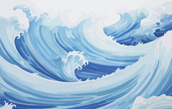 Onde blu e bianche Onde blu e bianche