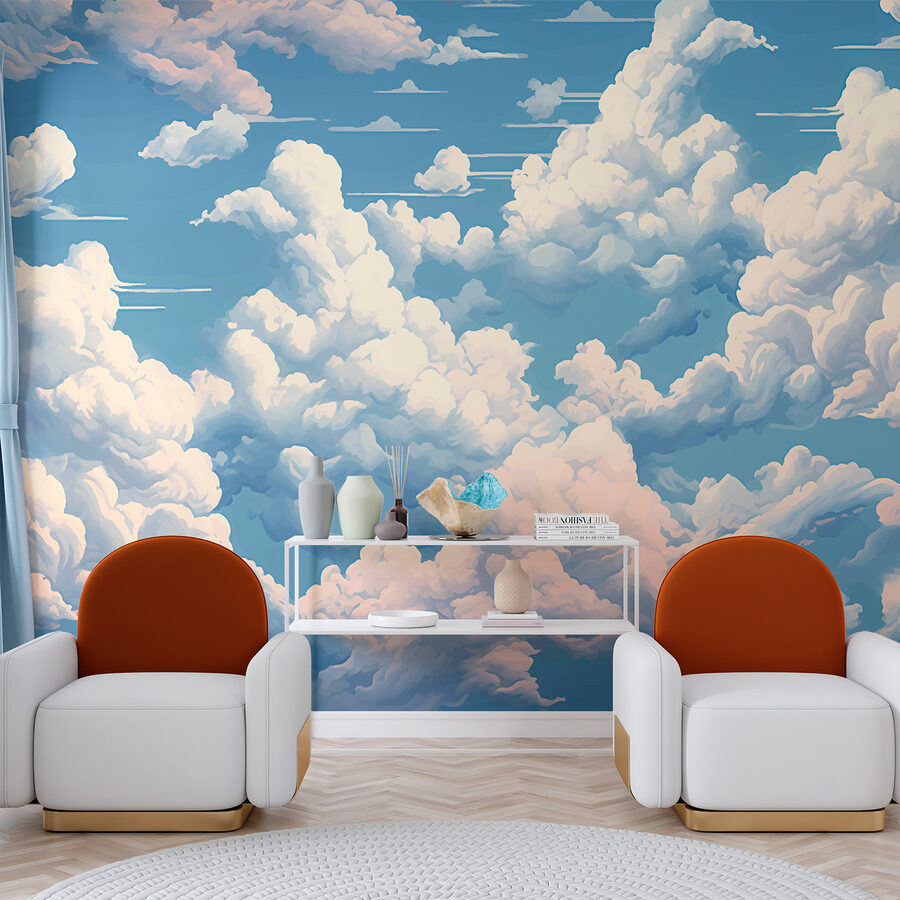 Cielo blu con nuvole