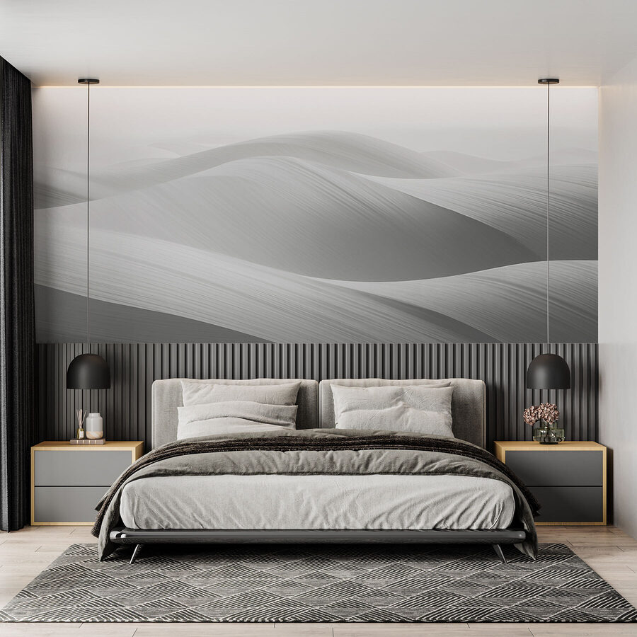 Paesaggio bianco e grigio