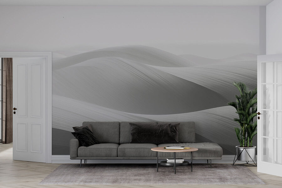 Paesaggio bianco e grigio