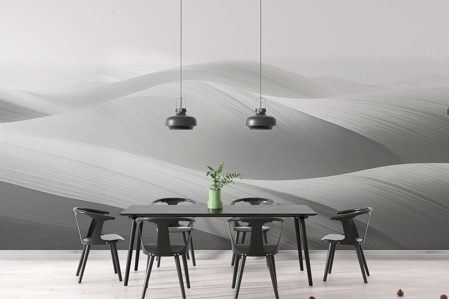 Paesaggio bianco e grigio