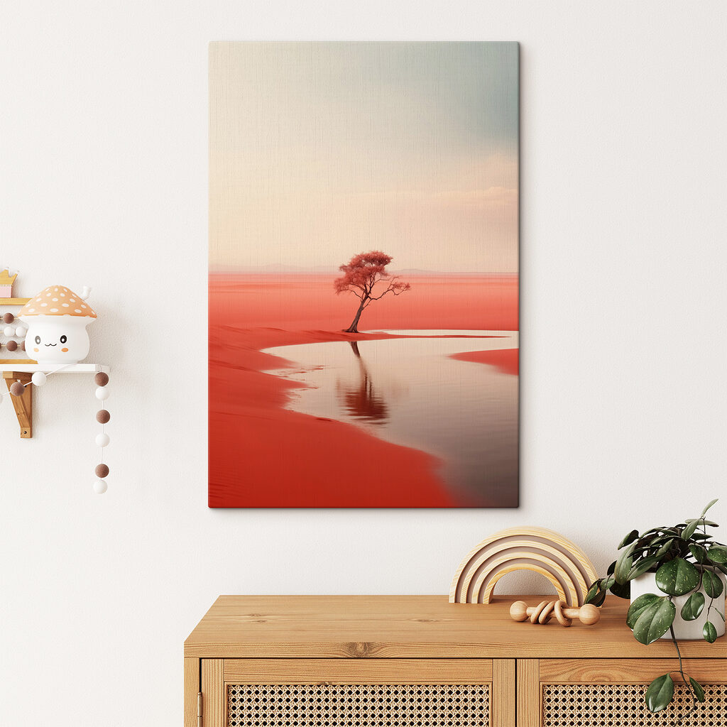 Tree in a red desert