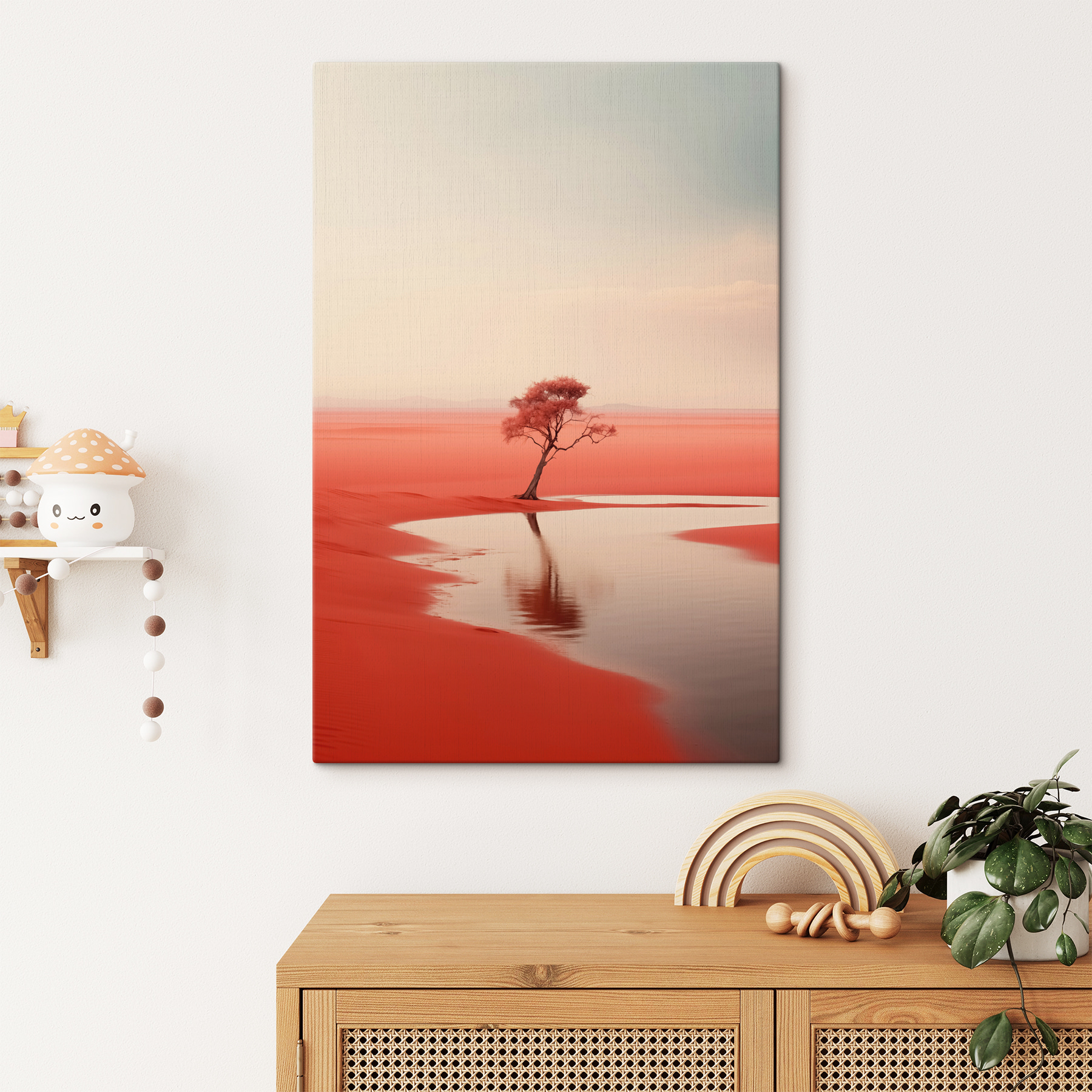 Tree in a red desert