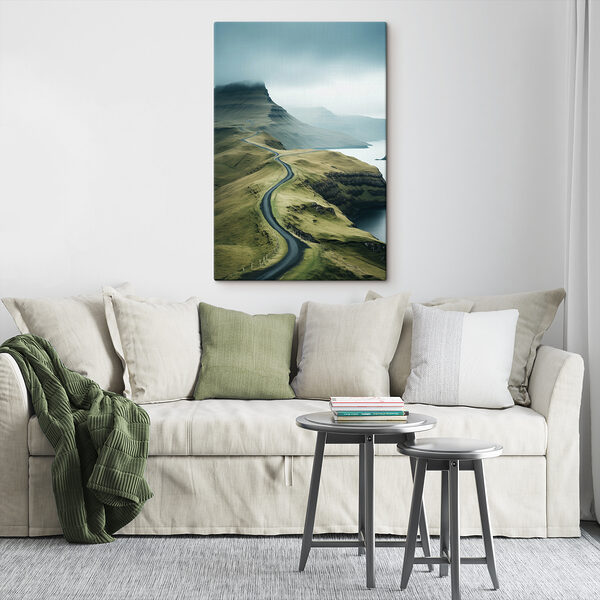 Road going through a mountain