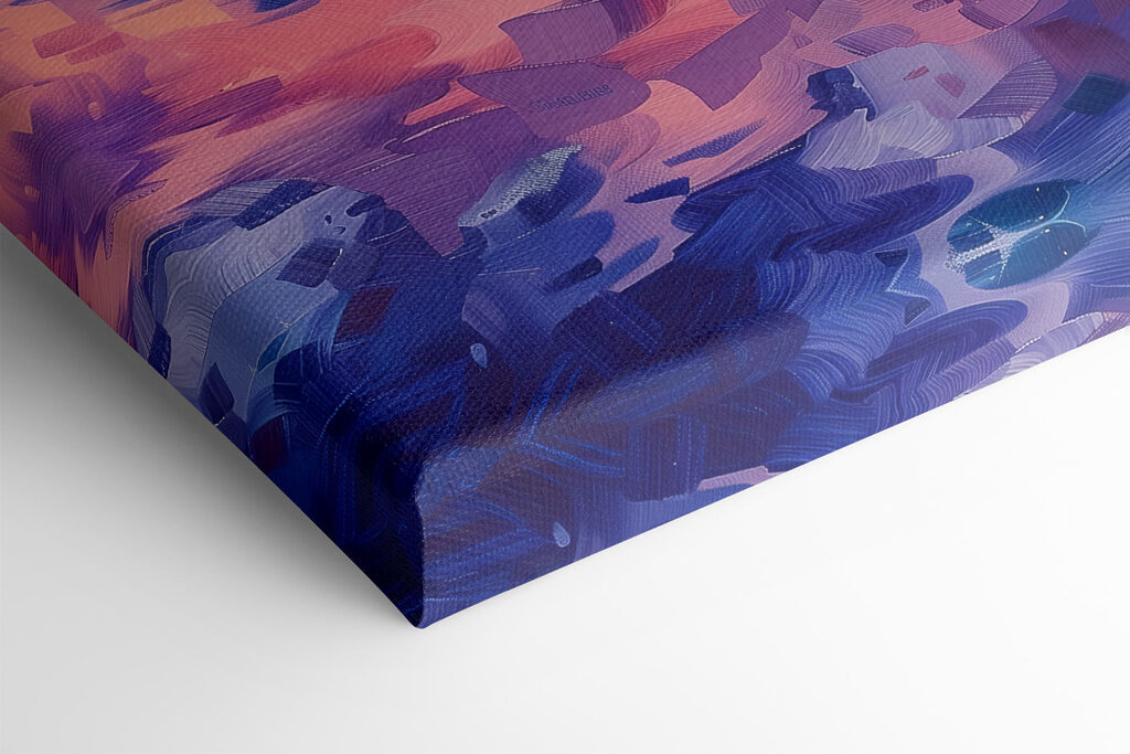 Painting of mountains and water