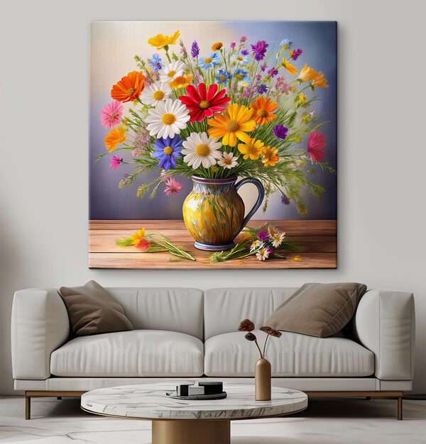 Quadri Fiori colorati in un vaso