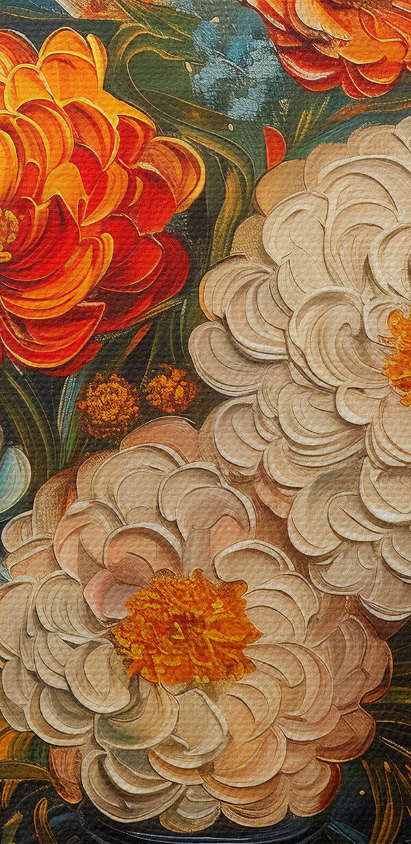 Painting of flowers in a vase