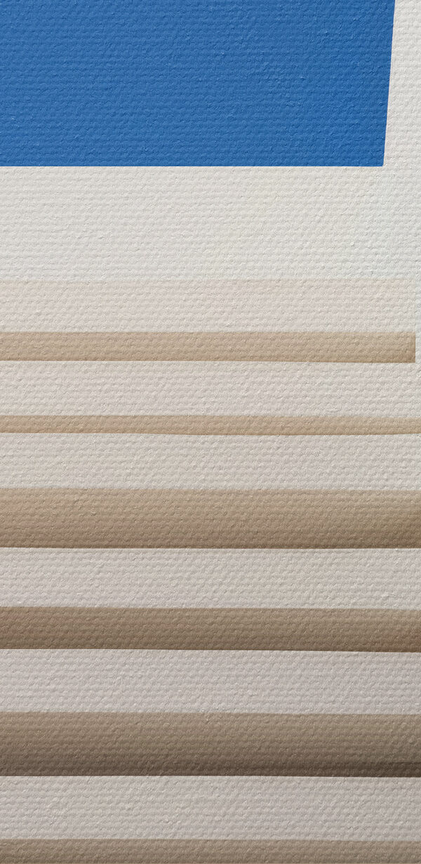 White stairs outside a building