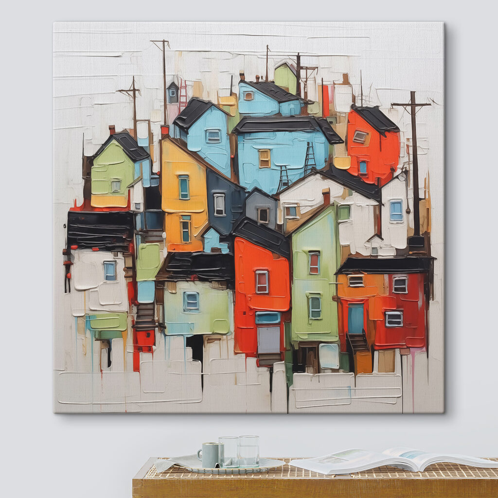 Painting of a city