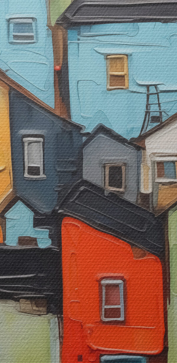 Painting of a city