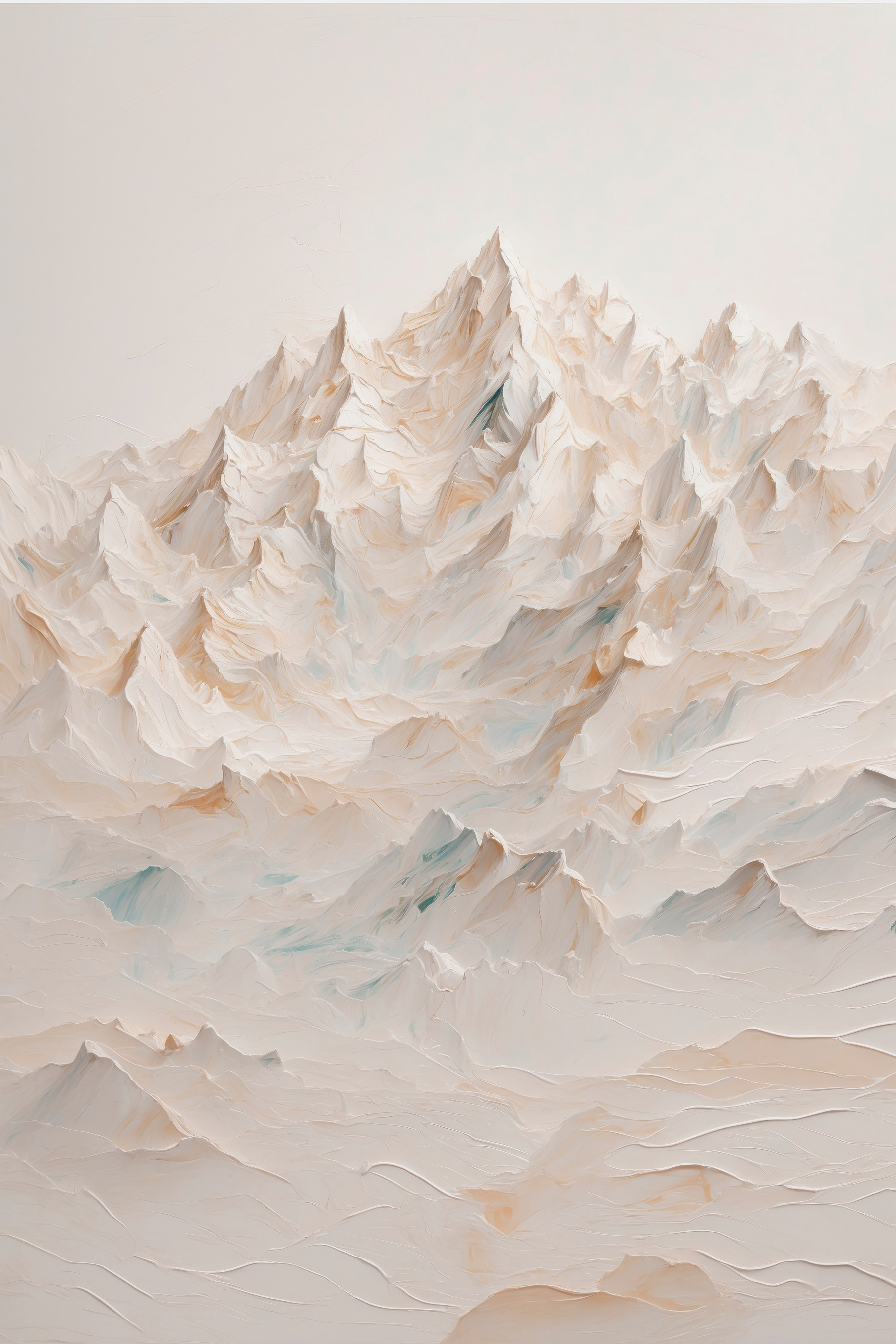 Mountain range with many peaks Mountain range with many peaks