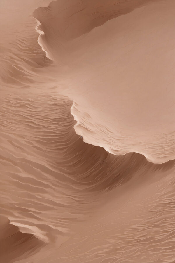 Sand dune with waves