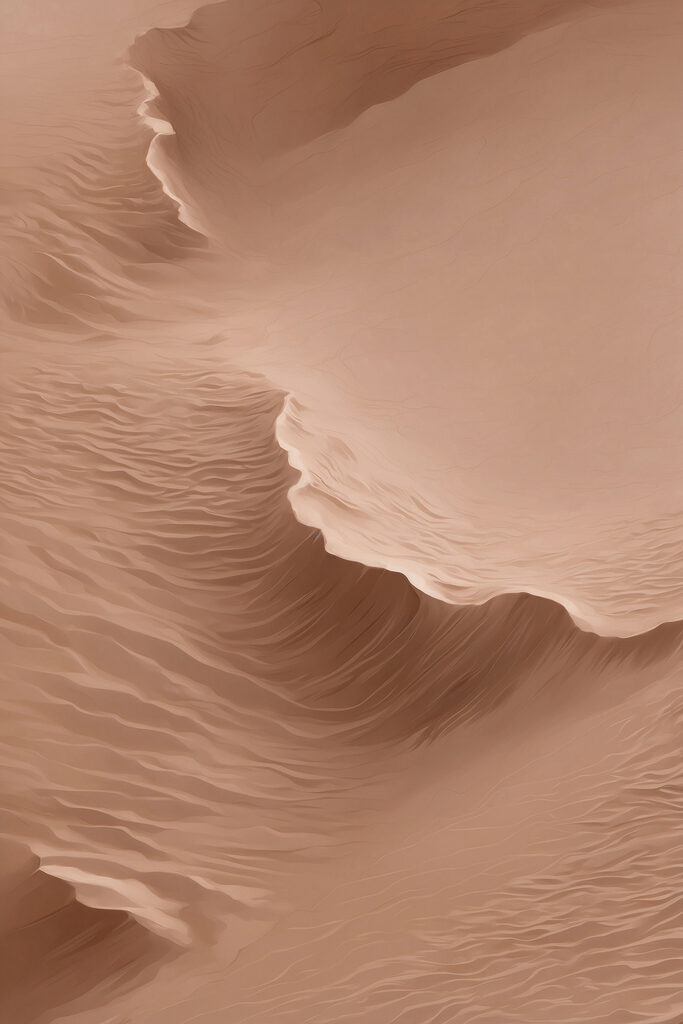Sand dune with waves