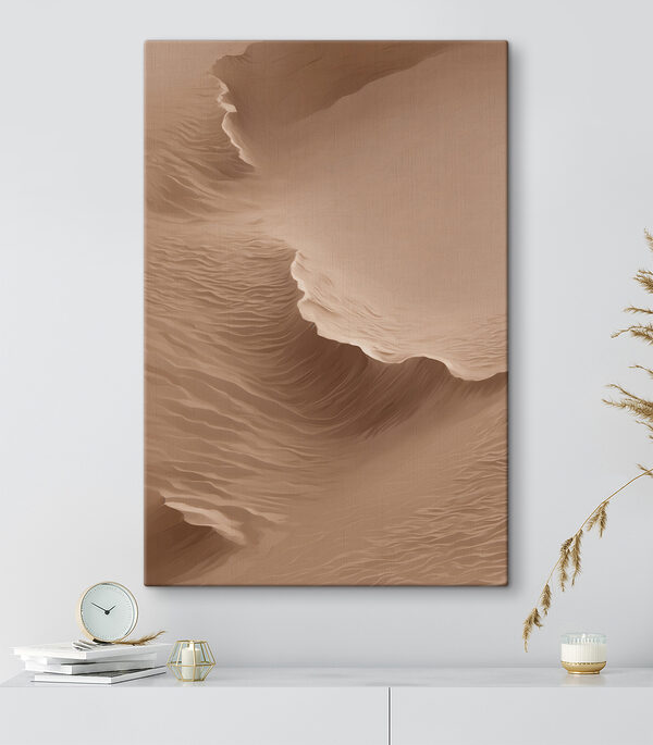 Sand dune with waves