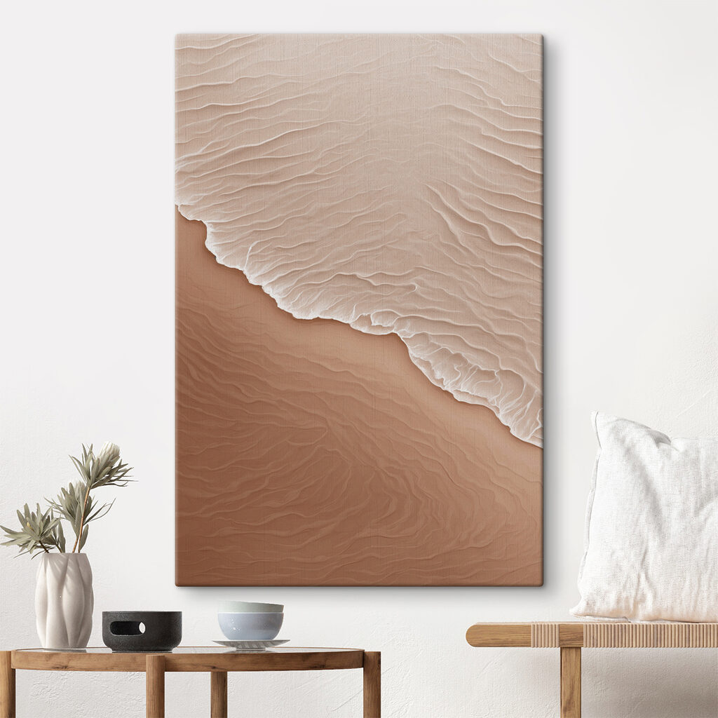 Sand beach with waves Sand beach with waves