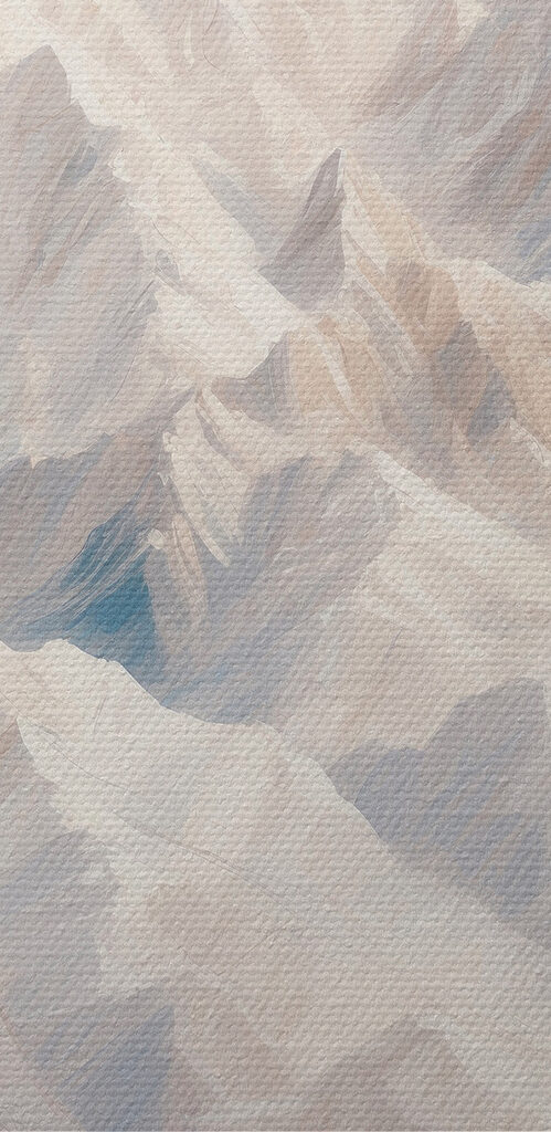 Mountain range with snow