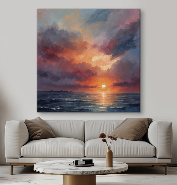 Quadri Tramonto sull'oceano (COD: s40631) Quadri Quadri Tramonto sull'oceano (COD: s40631)