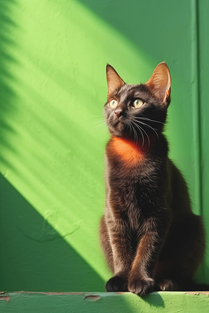 Cat sitting on a chair