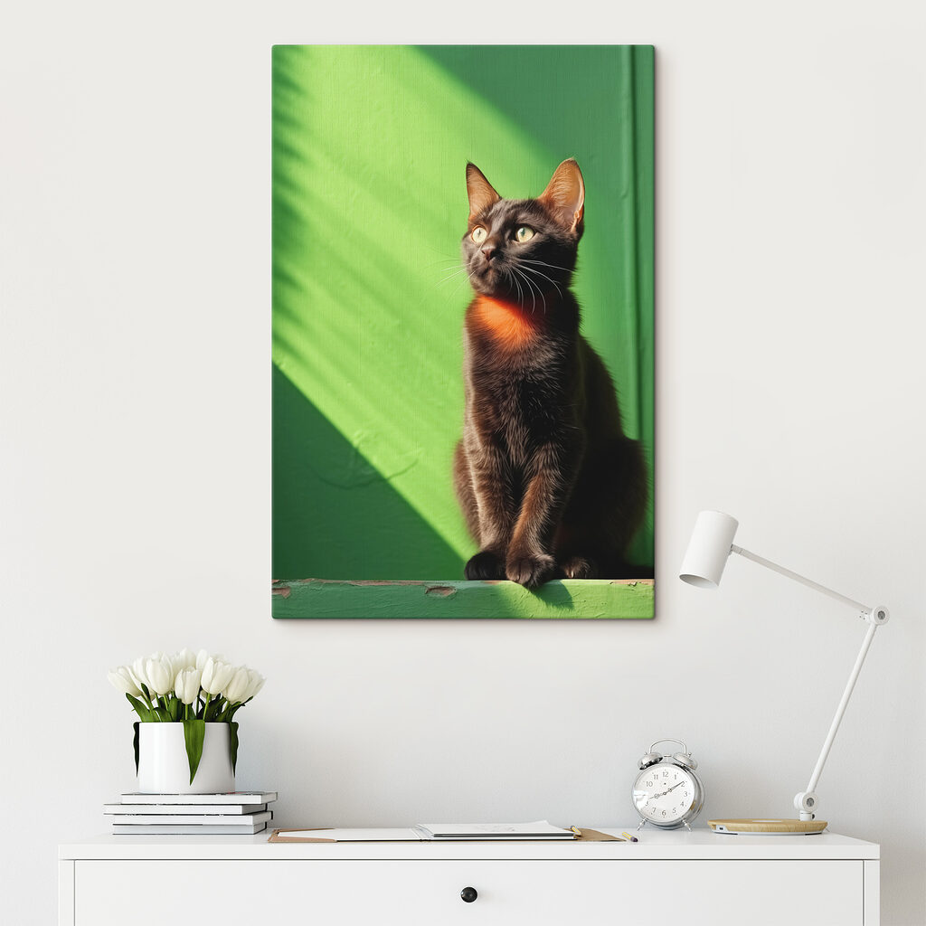Cat sitting on a chair