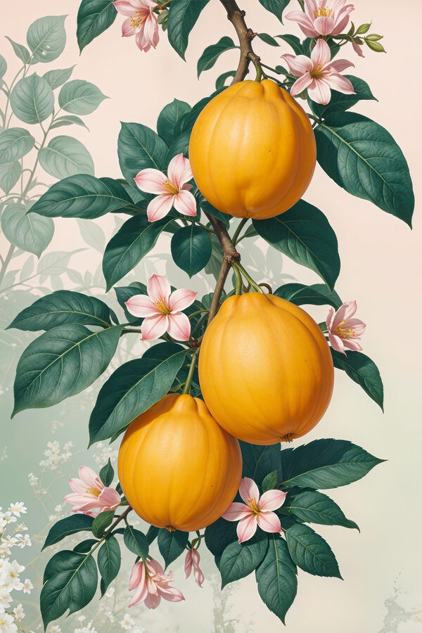 Group of fruit on a plant