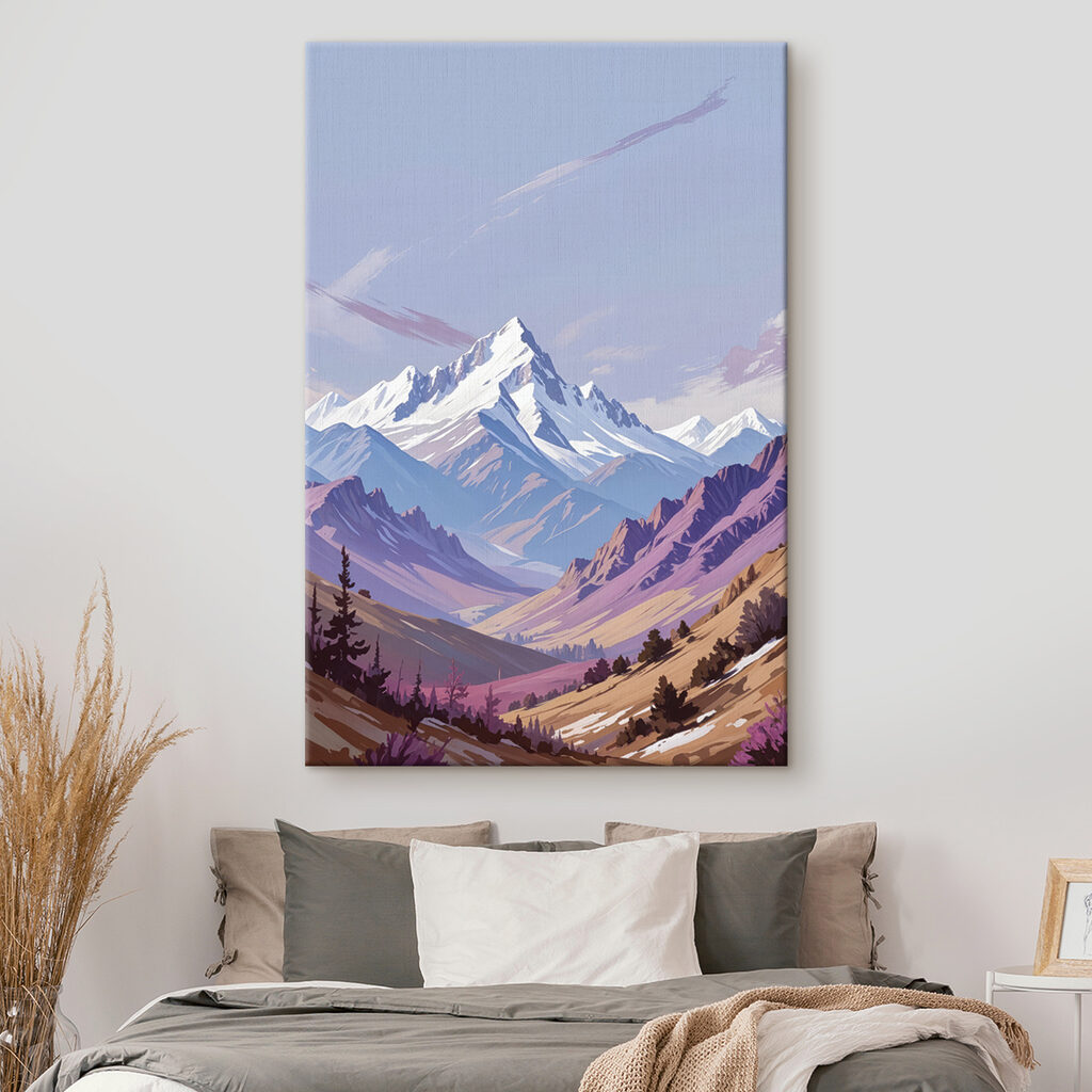 Mountain range with trees and mountains in the background Mountain range with trees and mountains in the background
