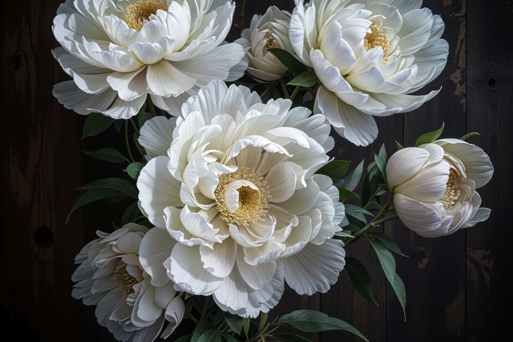 Group of white flowers