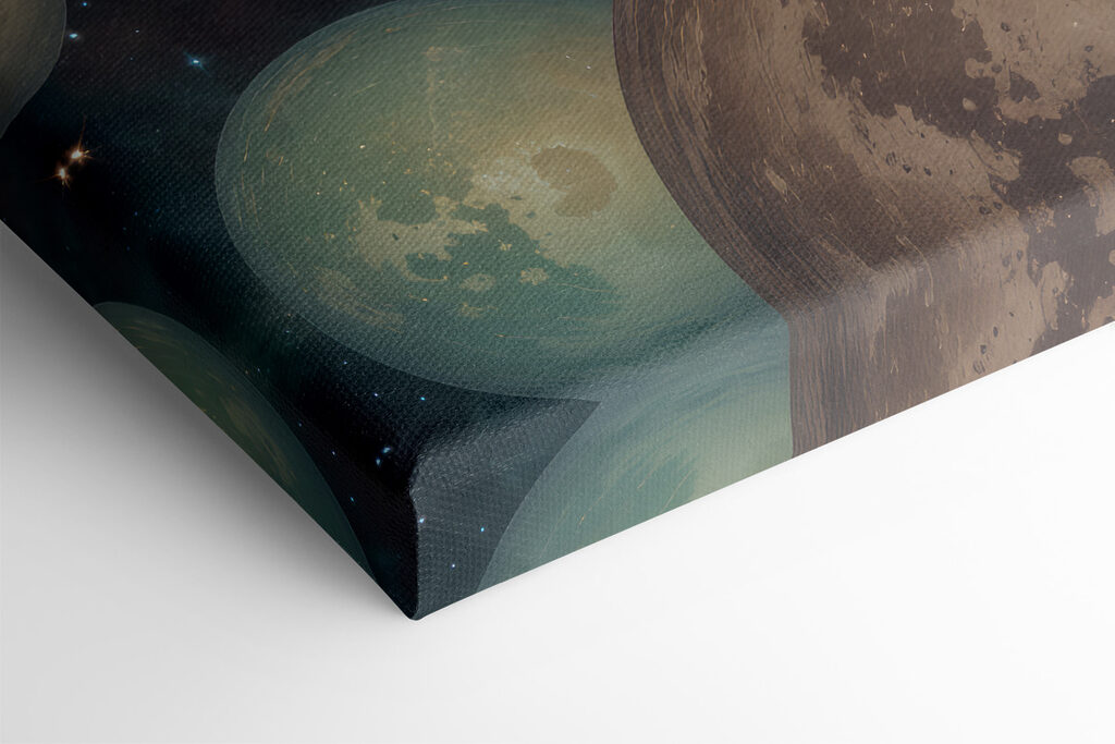 Group of planets in space