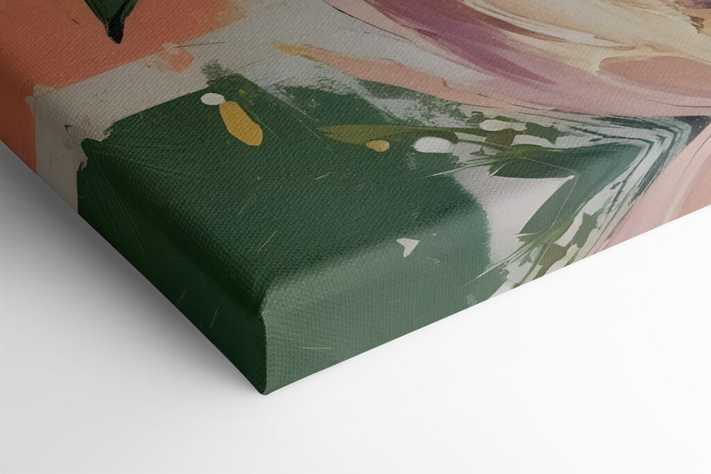 Painting of flowers on a canvas Painting of flowers on a canvas
