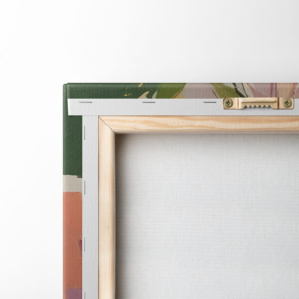 Painting of flowers on a canvas Painting of flowers on a canvas