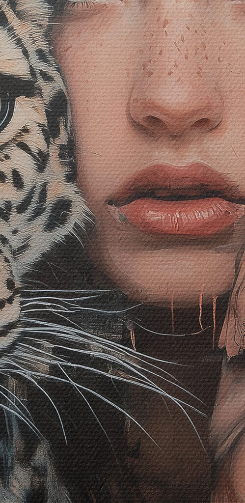 Woman with a leopard Woman with a leopard