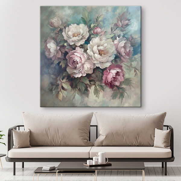 Quadri Dipinto di fiori su sfondo blu (COD: s40582) Quadri Quadri Dipinto di fiori su sfondo blu (COD: s40582)