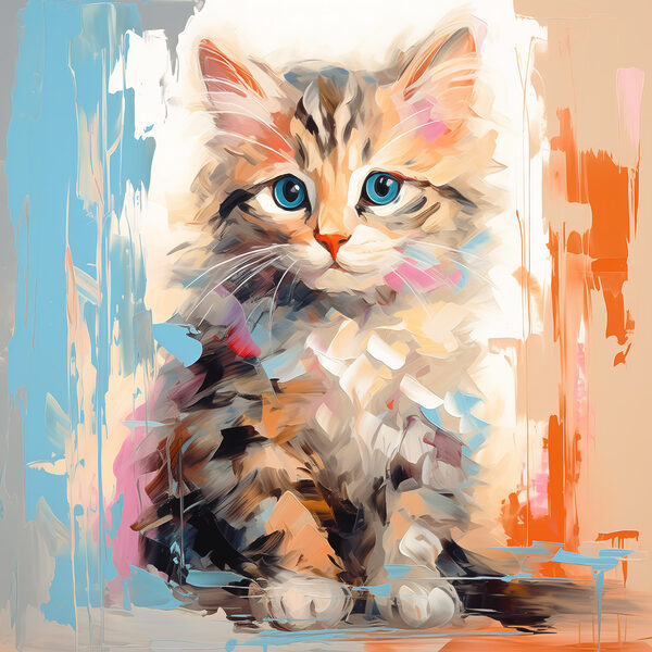 Cat with blue eyes