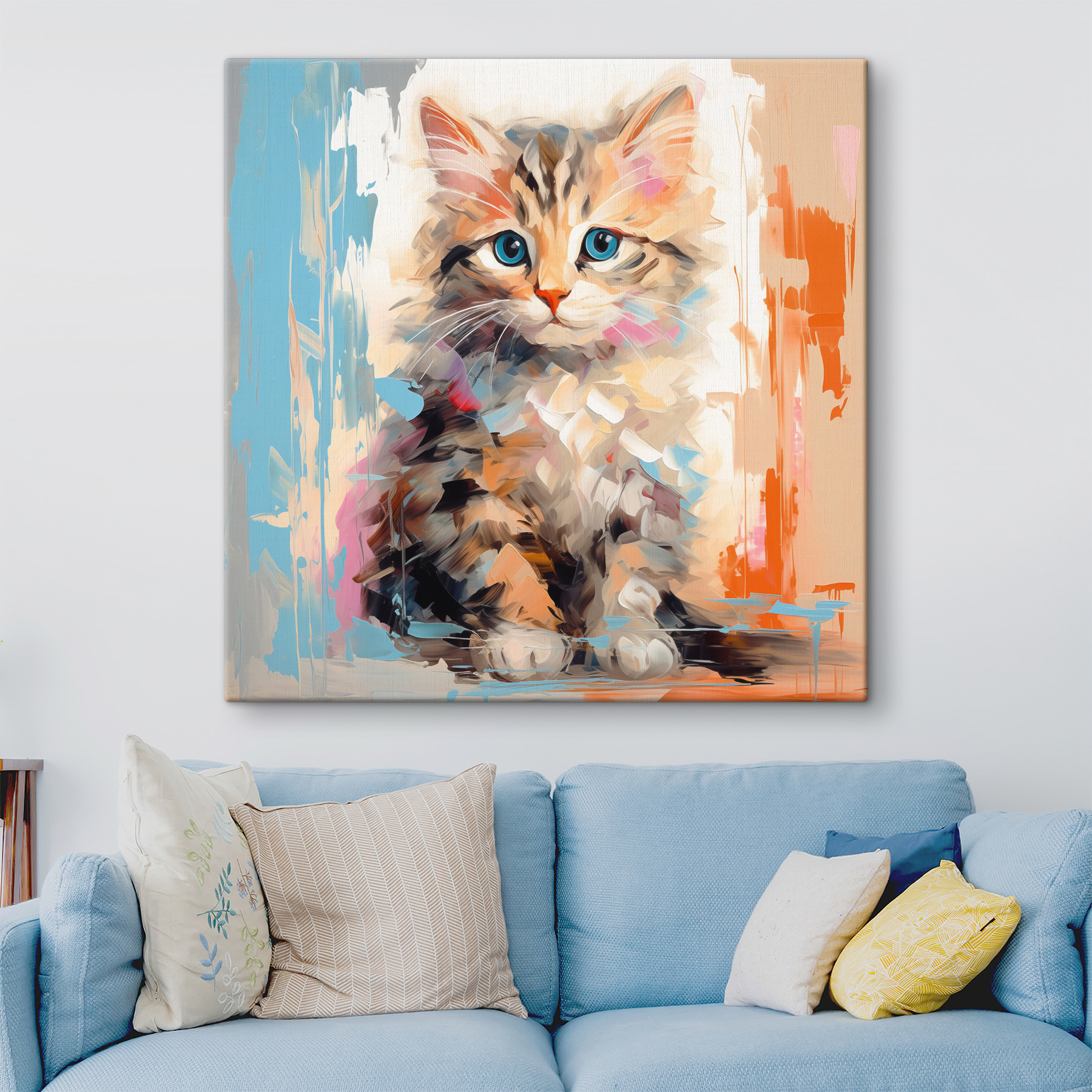 Cat with blue eyes