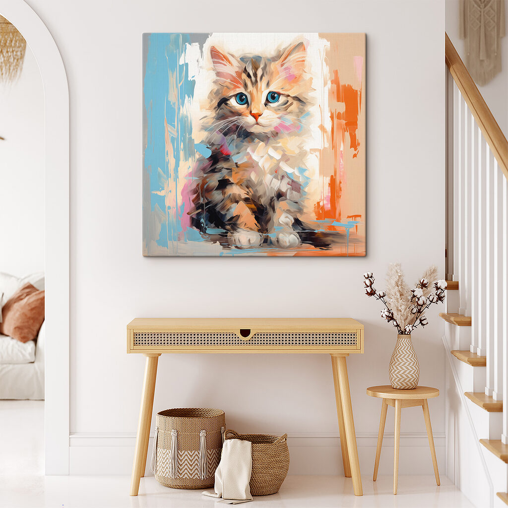 Cat with blue eyes